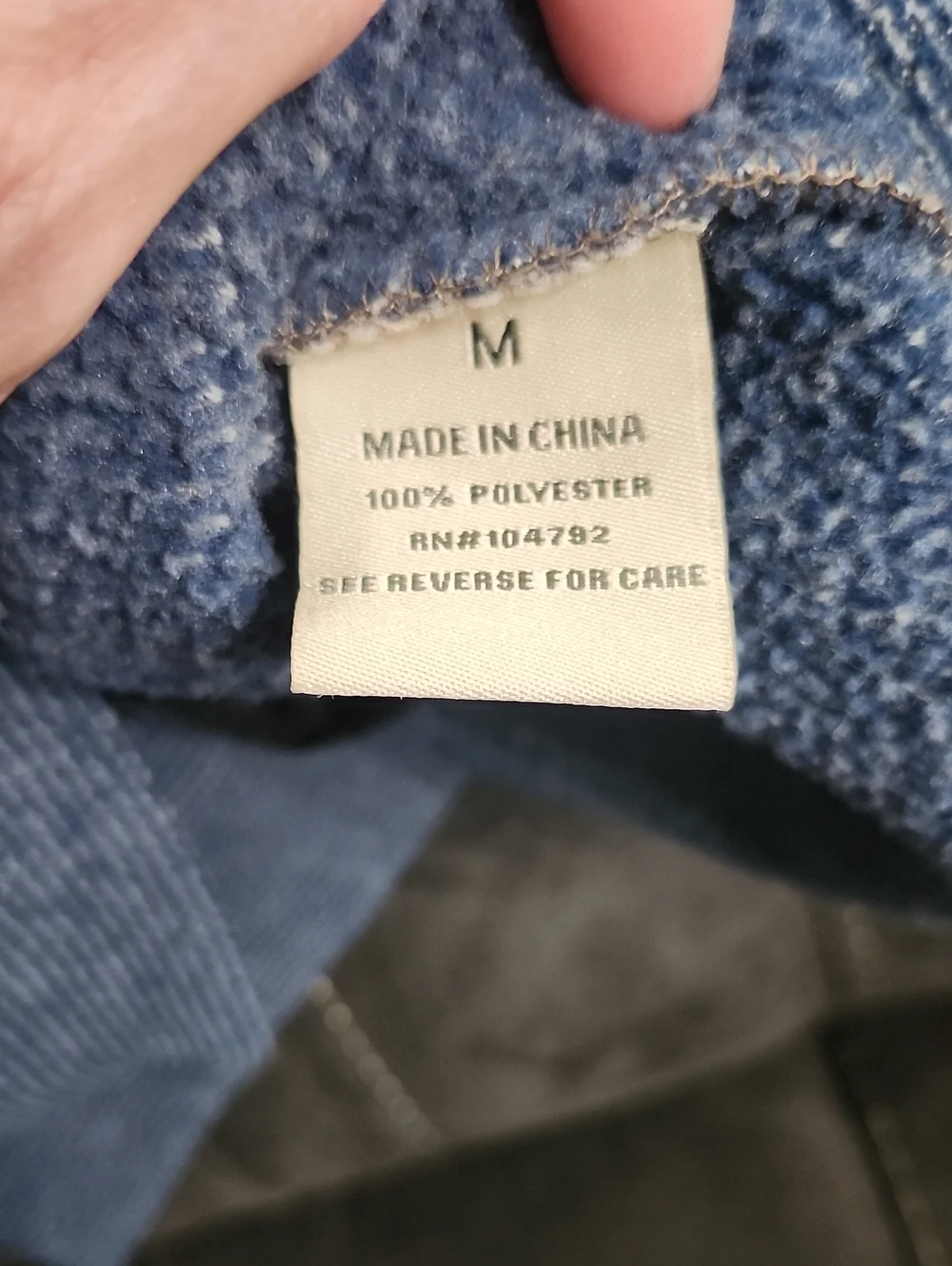 N/A pocket sweater blue